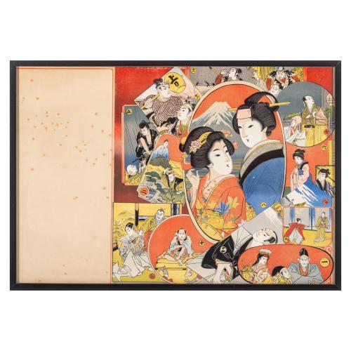CUATRO LITOGRAFIAS JAPONESAS DE LA PRIMERA MITAD DEL S.XX