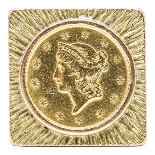 ANILLO CON MONEDA, DE LOS AÑOS 60