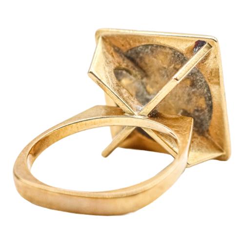 ANILLO CON MONEDA, DE LOS AÑOS 60
