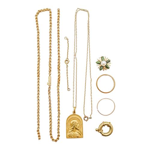 LOTE DE PIEZAS DE ORO