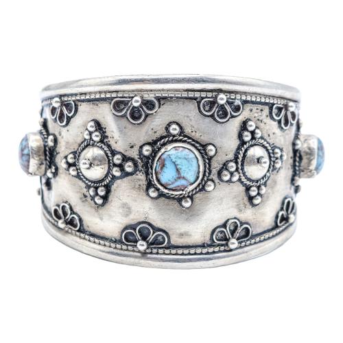 PULSERA ESCLAVA AFRICANA CON TURQUESAS