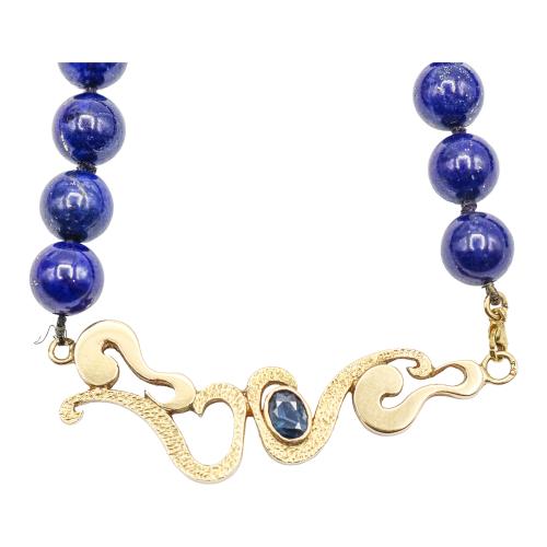 COLLAR DE LAPISLÁZULI Y ZAFIRO