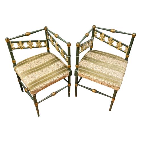 PAREJA DE SILLAS CANTONERAS CA. 1900