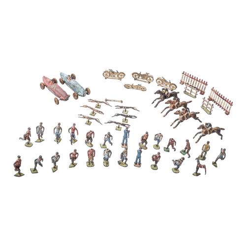 CONJUNTO DE FIGURITAS DE PLOMO DE MEDIADOS DEL S.XX