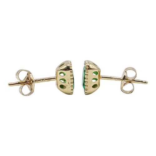PENDIENTES CON CUARZOS VERDES