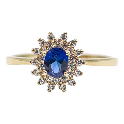 ANILLO ROSETÓN CON CIRCONITAS