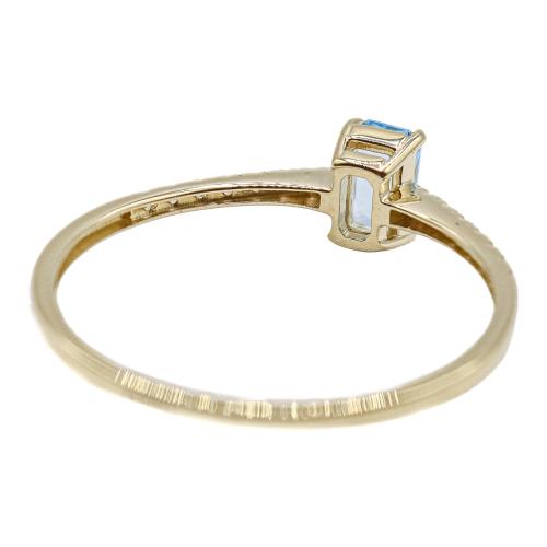 ANILLO CON CUARZO AZUL Y CIRCONITAS