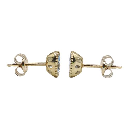 PENDIENTES CON CUARZOS AZULES