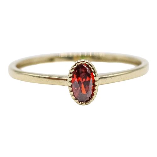 ANILLO CON CUARZO GRANATE