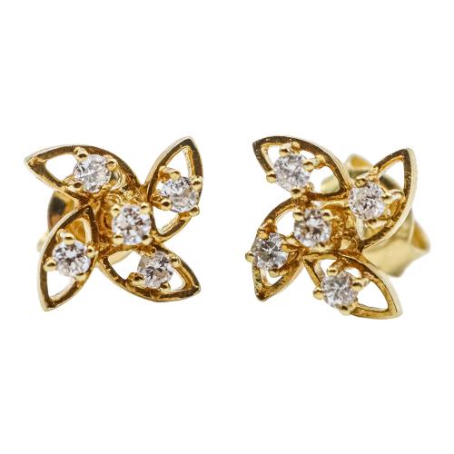 PENDIENTES MOLINILLO CON BRILLANTES