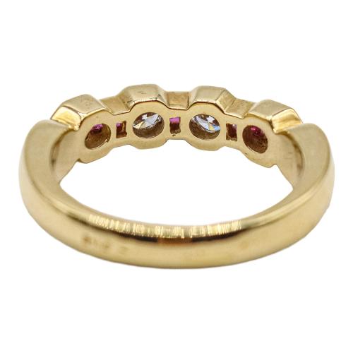 ANILLO MEDIA ALIANZA CON RUBÍES Y BRILLANTES