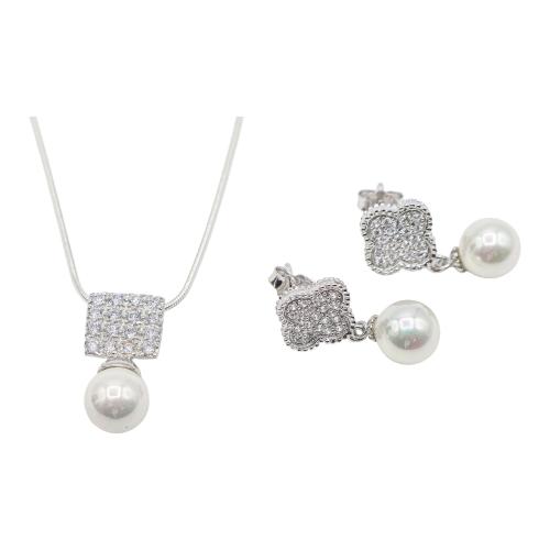 COLGANTE Y PENDIENTES CON CIRCONITAS