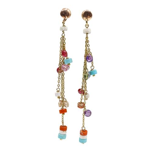 PENDIENTES LARGOS MULTICOLOR