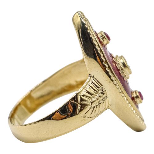 ANILLO CON ESMALTES Y CIRCONITA