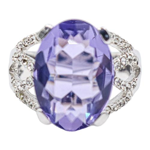 ANILLO CON AMATISTA