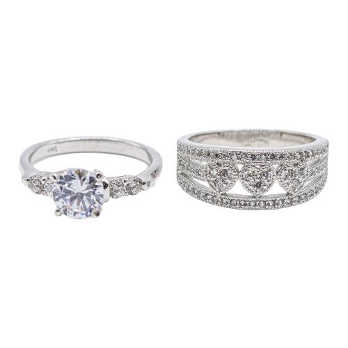 DOS ANILLOS CON CIRCONITAS