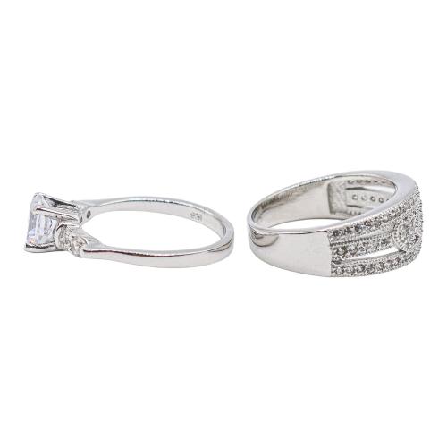DOS ANILLOS CON CIRCONITAS