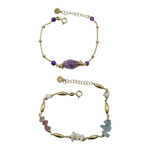DOS PULSERAS CON PIEDRAS NATURALES