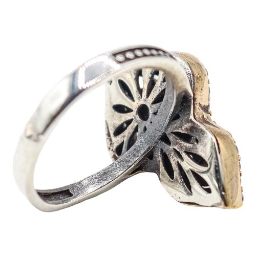 ANILLO HINDÚ CON GRANATE