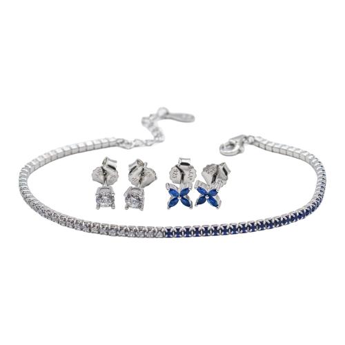 DOS PARES DE PENDIENTES Y PULSERA