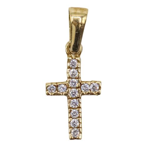 CRUZ COLGANTE CON CIRCONITAS