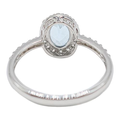 ANILLO CON TOPACIO AZUL
