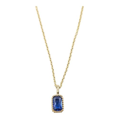 COLGANTE CON CUARZO AZUL
