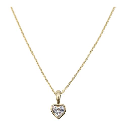 COLGANTE CORAZÓN CON CIRCONITAS