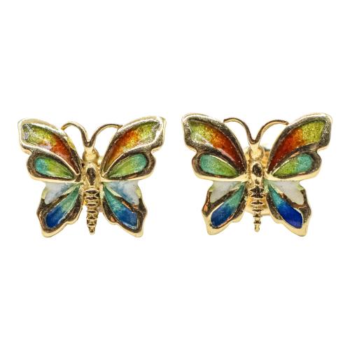 PENDIENTES MARIPOSA CON ESMALTES