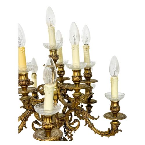 GRAN CANDELABRO LÁMAPARA DE MEDIADOS S.XX