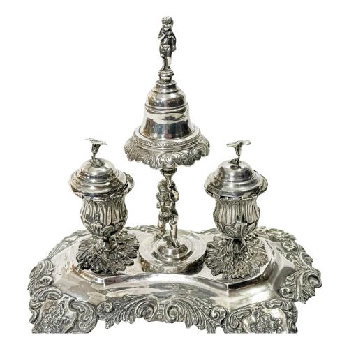 ESCRIBANIA DE PLATA DEL SIGLO XIX