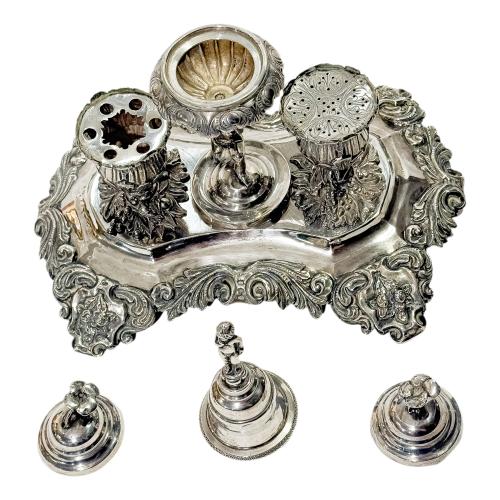 ESCRIBANIA DE PLATA DEL SIGLO XIX