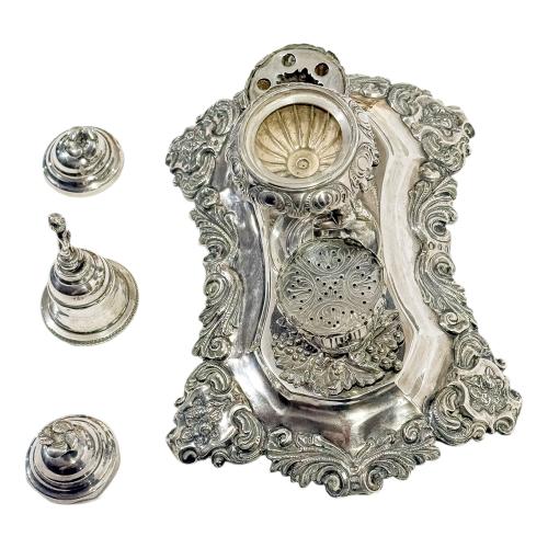 ESCRIBANIA DE PLATA DEL SIGLO XIX