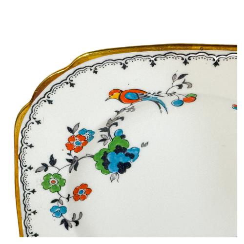 CONJUNTO DE PLATITOS DE POSTRE EN PORCELANA INGLESA 