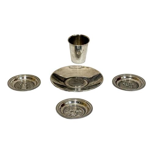 LOTE VARIADO DE OBJETOS DE PLATA DE PRIMERA MITAD S. XX