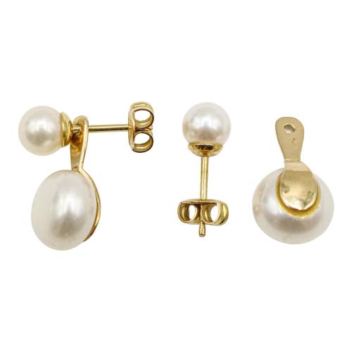 PENDIENTES CON PERLAS