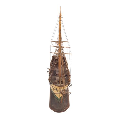 MAQUETA DE VELERO DE MEDIADOS DEL S.XX