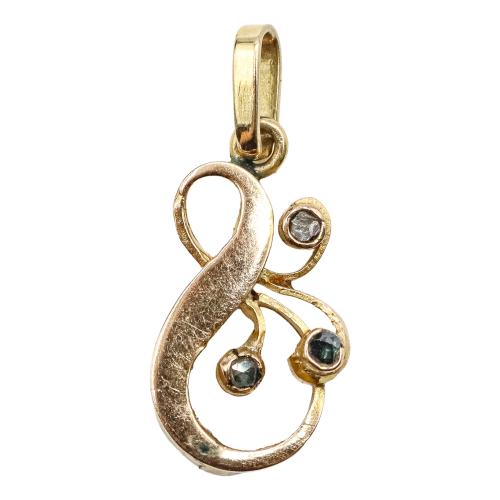 COLGANTE CON DIAMANTES