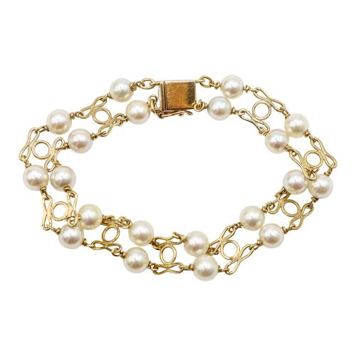 PULSERA CON PERLAS DE LOS AÑOS 70