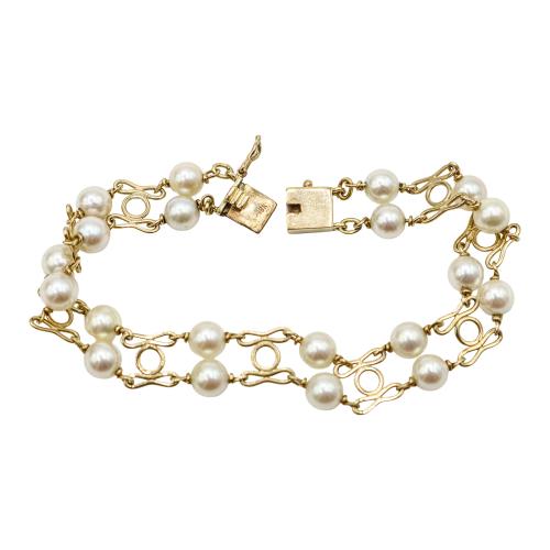 PULSERA CON PERLAS DE LOS AÑOS 70