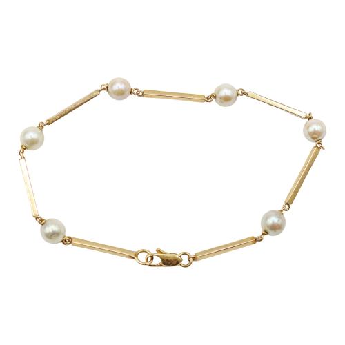 PULSERA CON PERLAS DE LOS AÑOS 70
