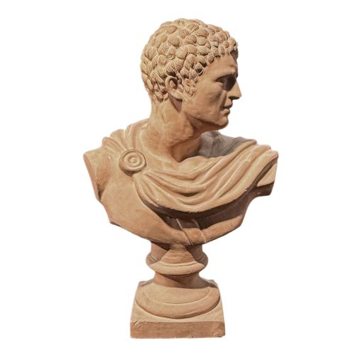 BUSTO CLÁSICO EN TERRACOTA DEL ÚLITMO TERCIO DEL S.XX