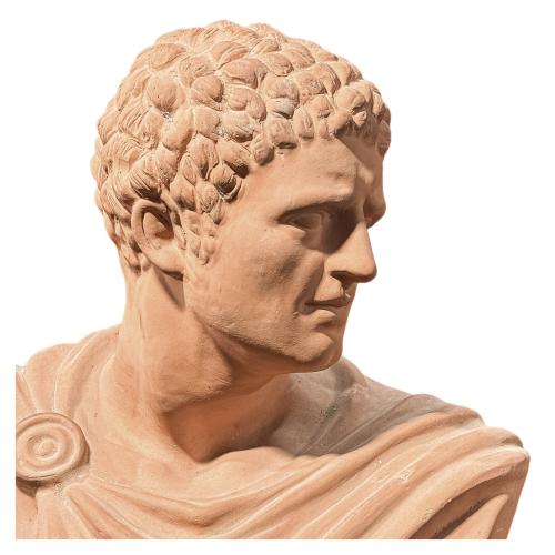 BUSTO CLÁSICO EN TERRACOTA DEL ÚLITMO TERCIO DEL S.XX