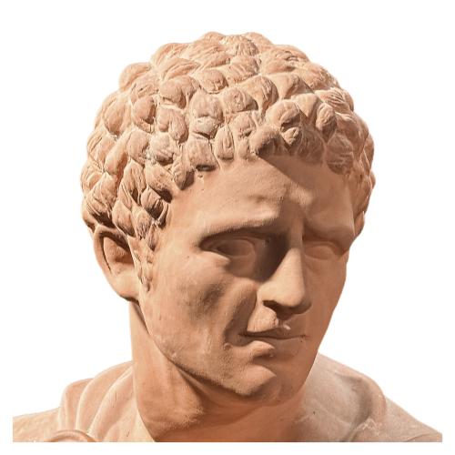 BUSTO CLÁSICO EN TERRACOTA DEL ÚLITMO TERCIO DEL S.XX
