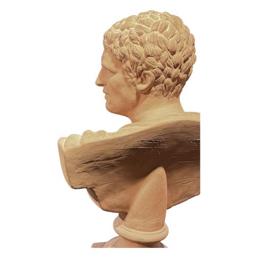 BUSTO CLÁSICO EN TERRACOTA DEL ÚLITMO TERCIO DEL S.XX