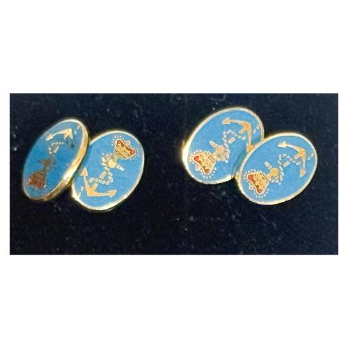 COLECCIÓN DE BOTONES INGLESES Y GEMELOS ARMADA 