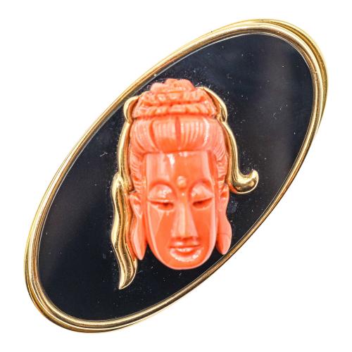 BROCHE CON CORAL DE OCTAVI SARDÀ