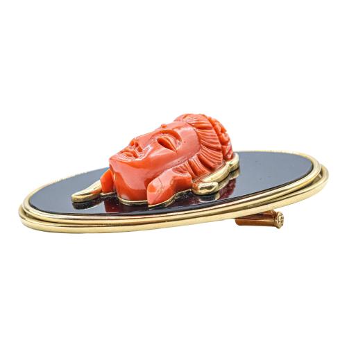 BROCHE CON CORAL DE OCTAVI SARDÀ