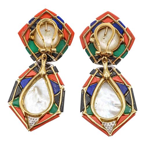 PENDIENTES LARGOS ARLEQUÍN
