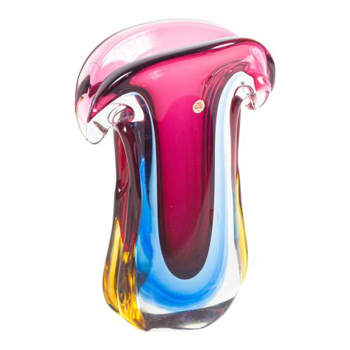 JARRÓN EN CRISTAL DE MURANO AÑOS 70
